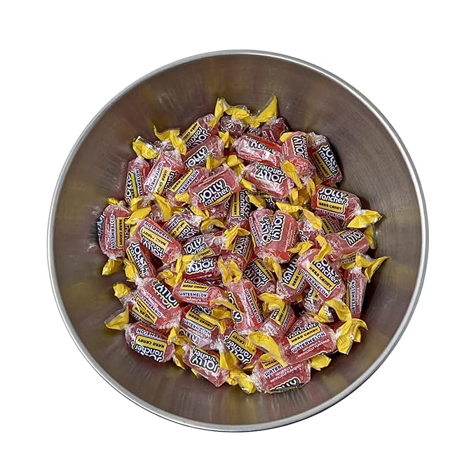 Jolly Ranchers Hard Candy 1.5lbs- All Watermelon Individually Wrapped Delicious Fresh Candy 1.5, 24oz (Packaging Might Vary)