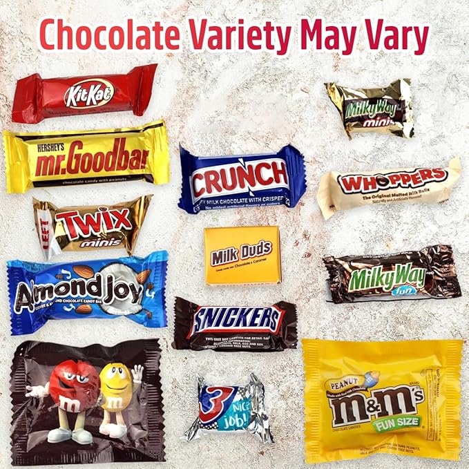 Chocolate Candy variety pack - 5 pound, Assorted Bulk Chocolate Mix, Office Candy Assortment for Birthday Party, Kids, College Students & Adults.