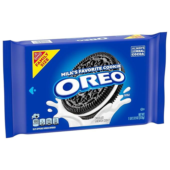 OREO Chocolate Sandwich Cookies, Family Size, 12 - 18.12 oz Packs