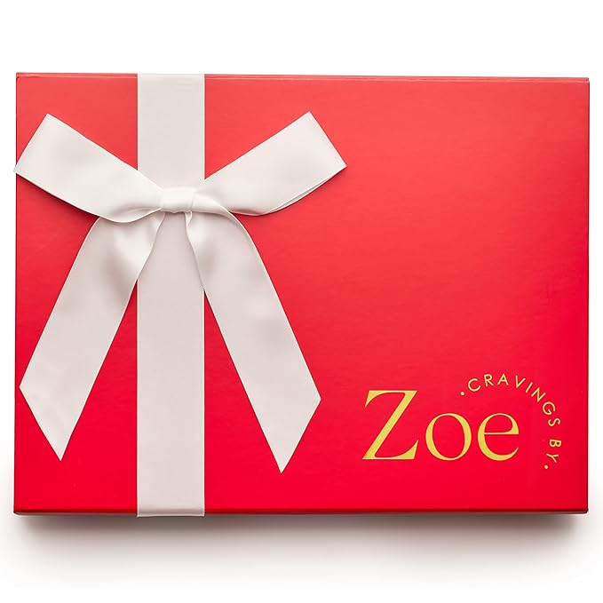 CRAVINGS BY ZOE Gourmet Chocolate Covered Cookies Gift Basket | 20 Count | Kosher Milk & Dark Belgian Chocolate Gourmet Food Gift Box | Birthday, Thank You, Candy Gifting Men Women Him Her Mom
