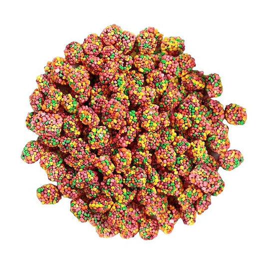 Gummy Clusters Rainbow, 2 Lbs Pack Bulk, Perfect Gummy Candy Snack for Parties, Birthdays, Holidays, Resealable Bags, Office Treats and Everyday Enjoyment