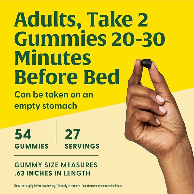 MegaFood Melatonin Gummies - Melatonin 3mg per Serving to Help Relax & Fall Asleep – Sleep Gummies for Adults - Berry Flavor, Non-GMO, Certified Vegan - 54 Count (27 Servings) 3 Pack