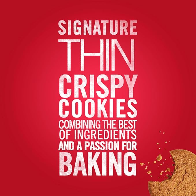 Tate's Bake Shop Gingersnap Cookies, Limited Edition Holiday Cookies, 4 - 7 oz Bags