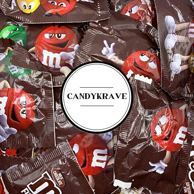 M n M's Milk Chocolate Candy - 2 lbs Bulk Pack - Individually Wrapped Fun Size Candy for Freshness - Colorful Delicious Sweets for Kids, Adults, Pantry, Office & Birthdays