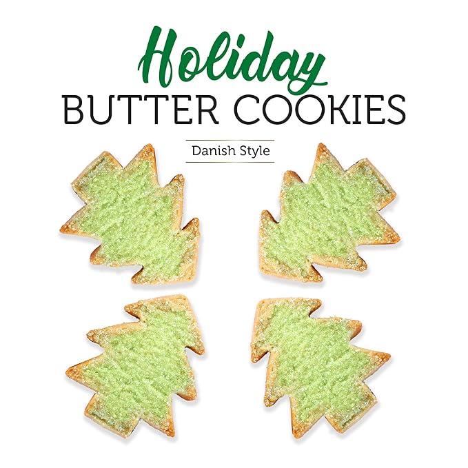 Mattigan's Holiday Cookies, Danish Style Assorted Butter Cookies, 12 oz Tin, Christmas Cookie Gift Set, Gourmet Gifts, Holidays, Christmas & Stocking Stuffer, Special Occassions Reusable Metal Tin