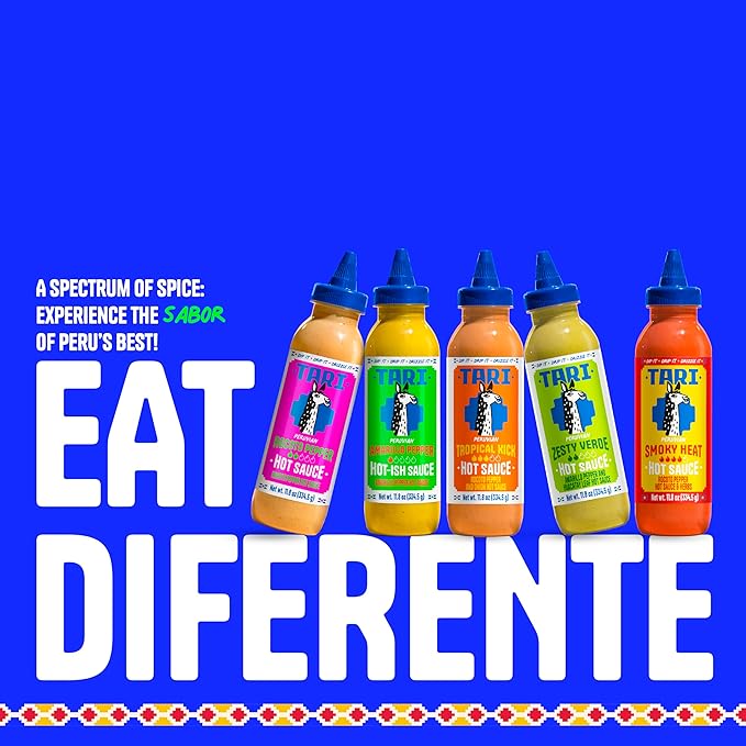 Tari Hot Sauce - Smoky Heat - Smoky & Spicy Kick - Game Day Favorite - 11.8oz