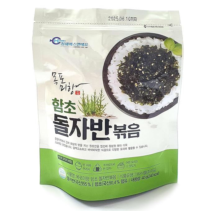 Minecook Korean Hamcho Premium Roasted Sea Salted Seasoned Seaweed Gimbap Laver Savory Snack 40g / Nori Snack