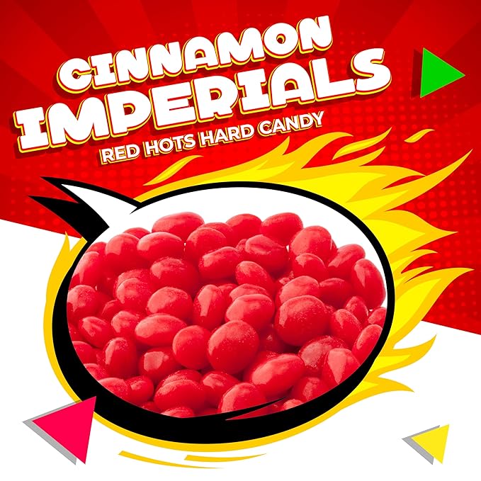 Cinnamon Imperials | 5 Pound Bulk Bag | Spicy Cinnamon Hard Candy | Festive Red Candy for Holiday Treats, Gifting, Baking & Snacking | Nostalgic Sweets