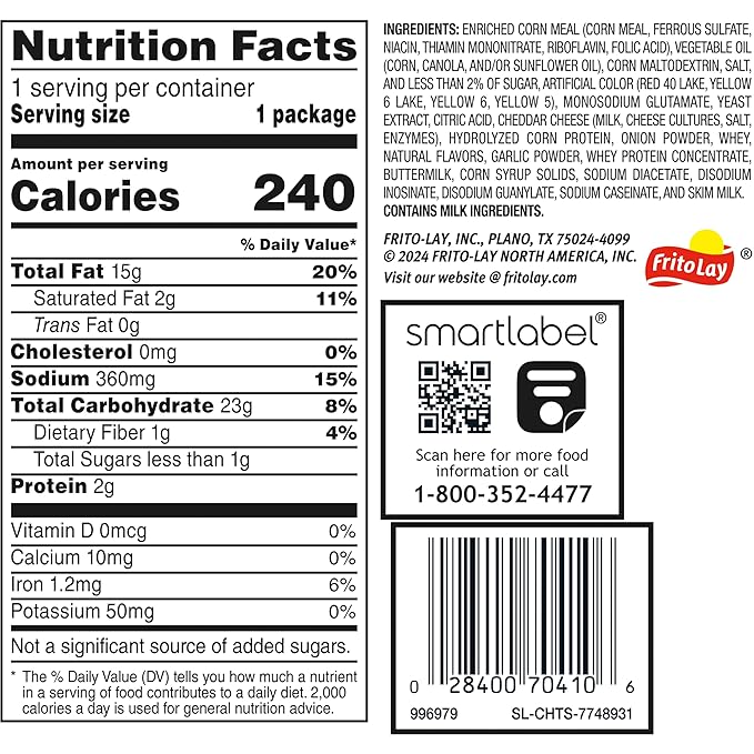 Minis Canisters, Cheetos Flamin' Hot, 1.5 Ounce (Pack of 12)