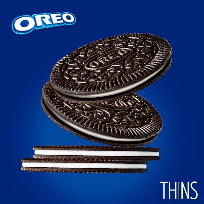 OREO Thins Chocolate Sandwich Cookies, Family Size, 12 - 13.1 oz Packs