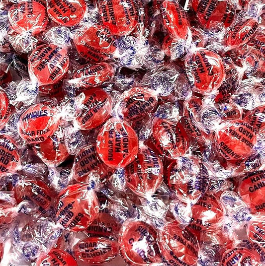 Sugar Free Cinnamon Hard Candy - 2 Pounds Sugar Free Hard Candy Individually Wrapped - Diabetic Friendly And Gluten Free Cinnamon Candy - Fiery and Sweet Flavor - Packaged Fresh in USA