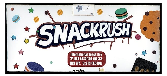 International Snack Box | 34 Snacks From Around The World | Foreign Snacks Offering Unique Experience for Adults and Kids | Unique Snack Food Gifts Included