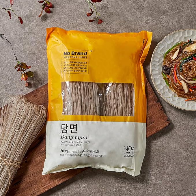 Sweet Potato Glass Noodles, Dangmyun, Korean Vermicelli Pasta For K-Food Japchae 17.63 oz (500g)_1 Pack