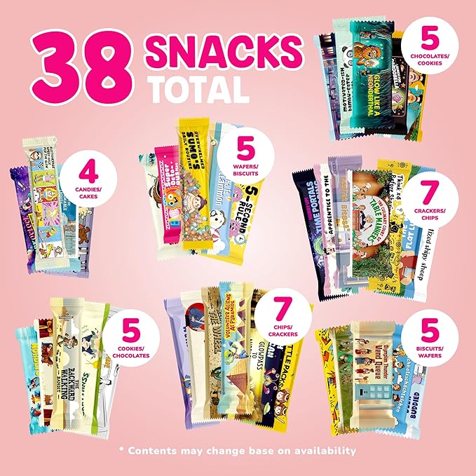 International Snack Box, Unique Experience with Universal Exotic Candies and Treats from around the World, Gift-Ready Foreign Foods in Packages Inspired by European, Japanese and Korean Cultures