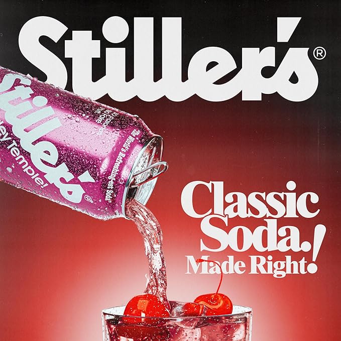 Stiller’s Natural Soda Variety Pack – Shirley Temple, Lemon Lime & Root Beer – 12pk of Low Sugar, Vitamin-Enriched Cans – All-Natural, No-Biotic, Zero-Guilt Sodas for Real Soda Lovers