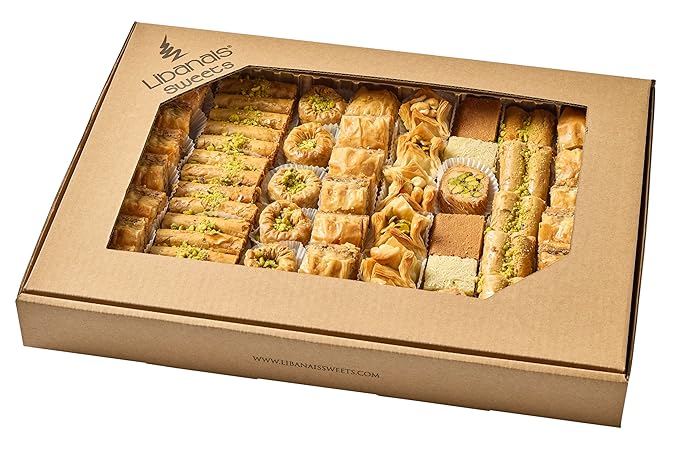 Baklava Assortment 4 lbs – Authentic Lebanese Pastry Gift Box, Freshly Baked Daily, Little Gourmet Dessert, Perfect for Holidays, Parties & Special Occasions