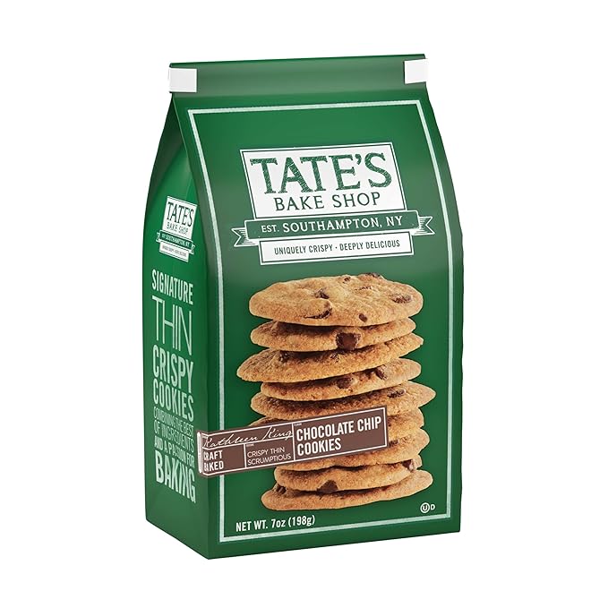 Tate's Bake Shop Cookies Variety Pack, Salted Caramel Chocolate Chip & Chocolate Chip Cookies, 4 Bags