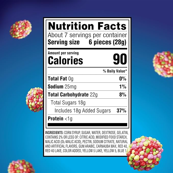 NERDS Juicy Gummy Clusters, Strawberry Punch, Juicy and Gummy Candy, 1 Stand Up Bag, for Snacking and Sharing, 7.15 oz