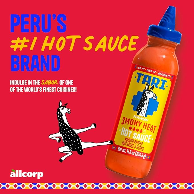 Tari Hot Sauce - Smoky Heat - Smoky & Spicy Kick - Game Day Favorite - 11.8oz
