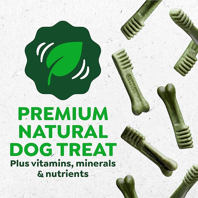 Greenies Veterinarian-Recommended Natural Dental Dog Treats Teenie Size, Original Flavor, 27 oz. Pack, 96 Count
