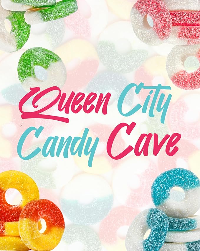 Assorted Flavored Gummy Rings- Bulk Assorted Gummy Candy Mix - Fresh, Soft, and Chewy Sugar Dusted Gourmet Candy Rings (3 Pound)