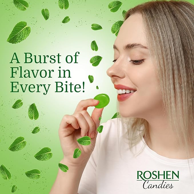 Roshen Eucalyptus-Menthol Hard Candy 1kg/2.204lb