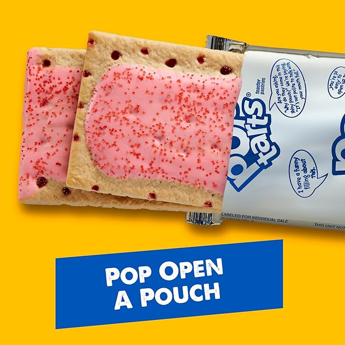 Pop-Tarts Toaster Pastries, Breakfast Foods, Kids Snacks, Value Pack, Frosted Cherry (32 Pop-Tarts)