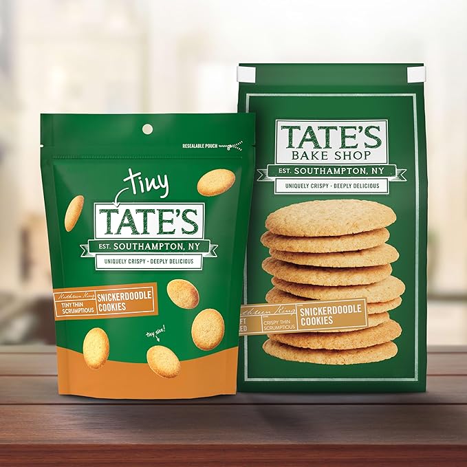 Tate's Bake Shop Tiny Snickerdoodle Cookies, 3-5.5 oz Bags