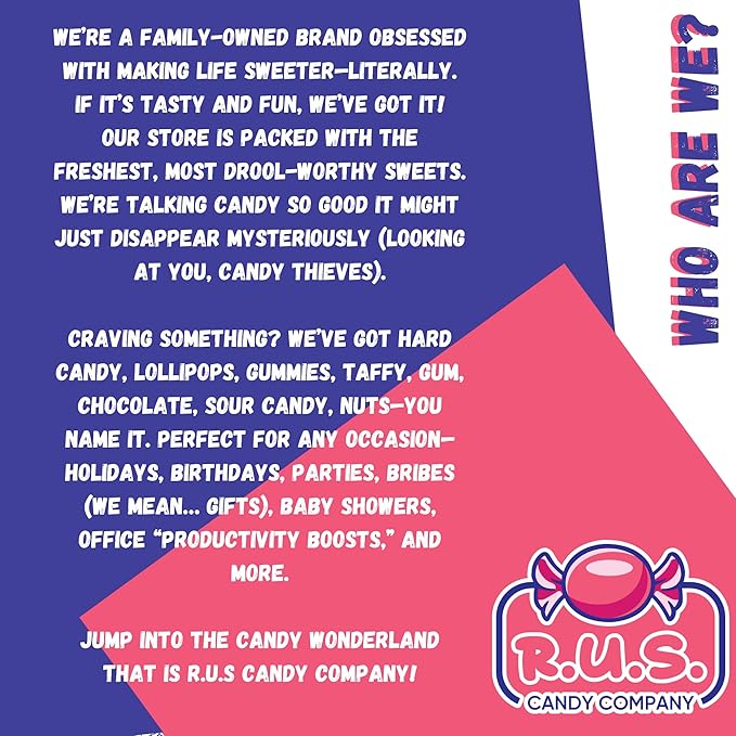 Sour Neon Gummy Worms – 8 oz Bag | R.U.S. Candy Company | Tangy, Fruity, Chewy Candy | Bright & Fun Party Treats, Snack Bags, Movie Night, Birthday & Holiday Candy (Half Pound)