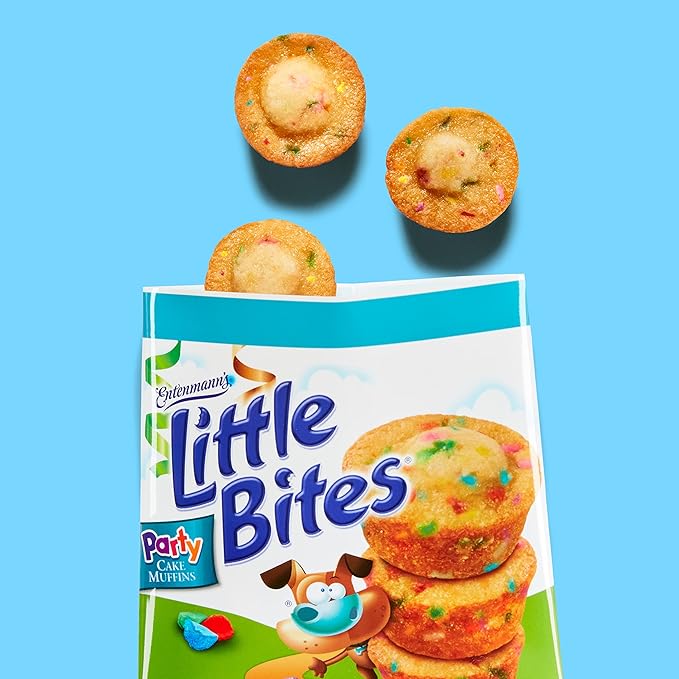 Entenmann's Little Bites Party Cake Mini Muffins 4 pack (80 pouches total)