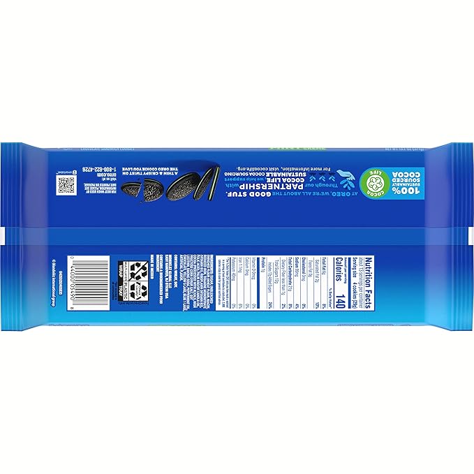 OREO Thins Mint Creme Chocolate Sandwich Cookies, Family Size, 12 - 13.1 oz Packs