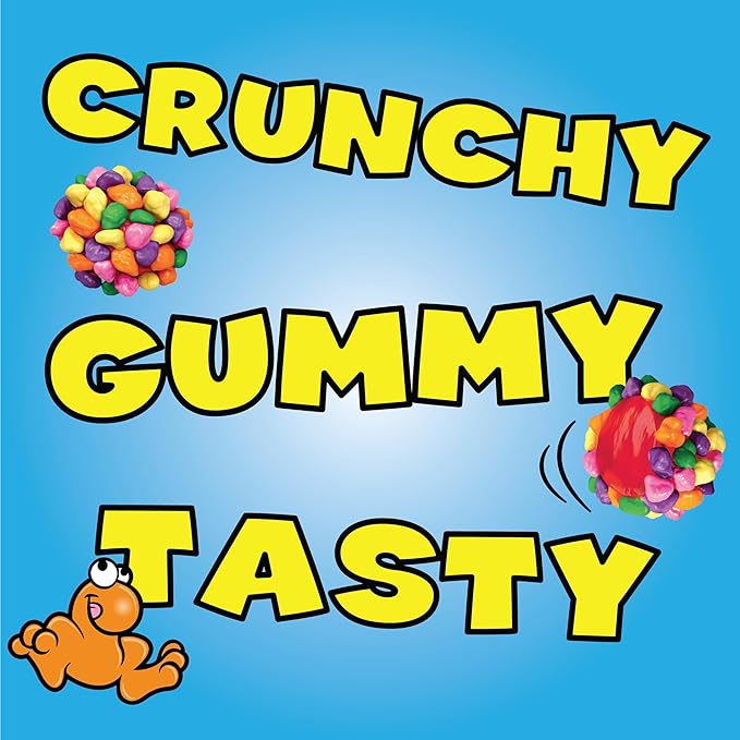 NERDS Gummy Clusters Candy, Rainbow, Crunchy and Gummy, 18.5 oz