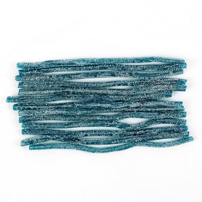 Sour Punch Straws, Sweet & Sour Flavored Soft, Chewy Candy, Tray, Blue Raspberry, 48 Oz