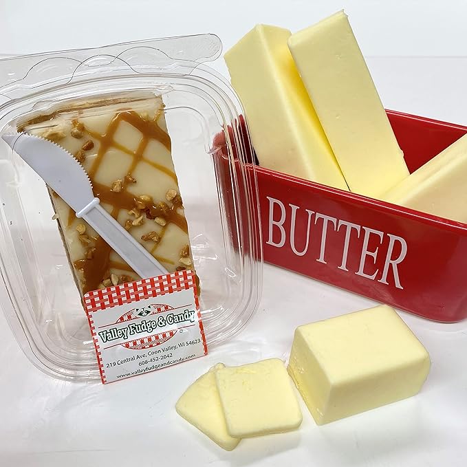 Valley Fudge, Caramel Salted Peanut, Fresh Artisan Fudge, Real Butter, Gourmet Candy, Half Pound Package