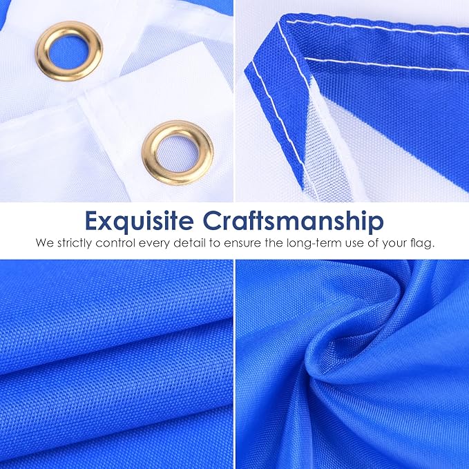 AhfuLife 2 Pcs Scotland Flags 3x5 Ft, Large Scotland Flags for Outside - Double Side with Brass Eyelets for for Olympic Party Decorations, Bar Garden Street Decoration Indoor Outdoor