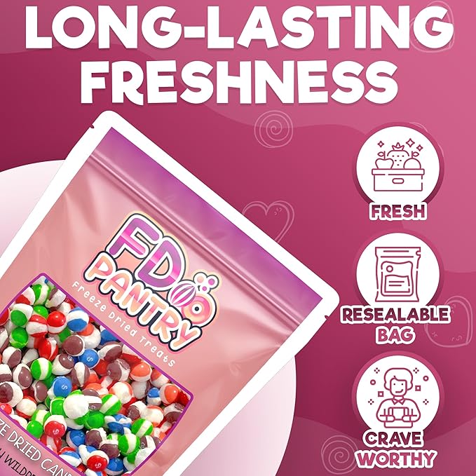 Fruit Crunch Wildberry Freeze-Dried Candy, 16 oz, Assorted Wild Berry Flavors, Large Pouch, Ideal Gift Snack