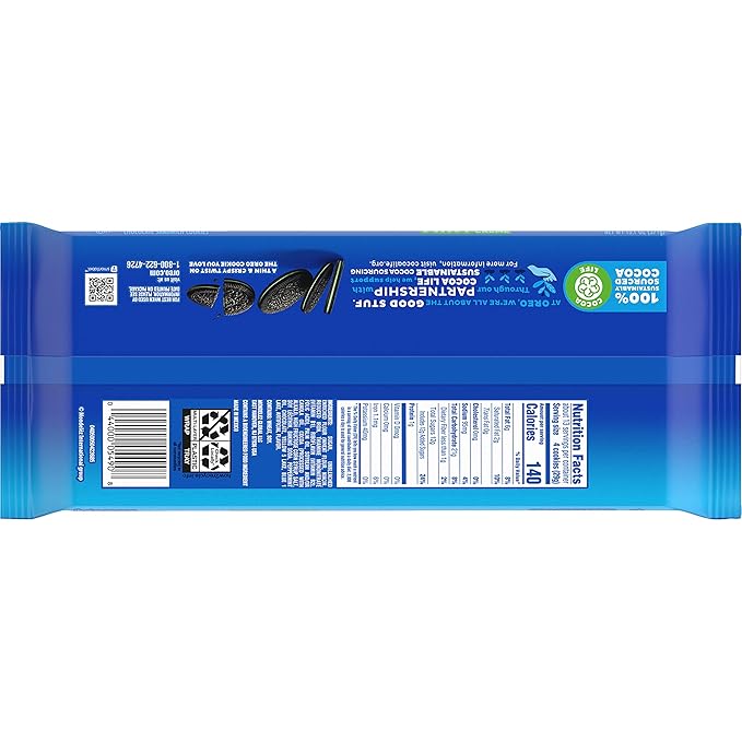 OREO Thins Mint Creme Chocolate Sandwich Cookies, Family Size, 12 - 13.1 oz Packs
