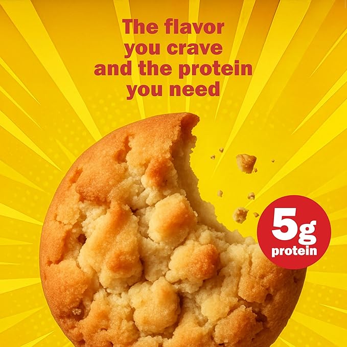 CHEF SANG! High Protein Cookies | Almond Butter | 5g Protein | With Real Almond Butter | Non-GMO | Crunchy & Flavorful | 4 Cookie Packs