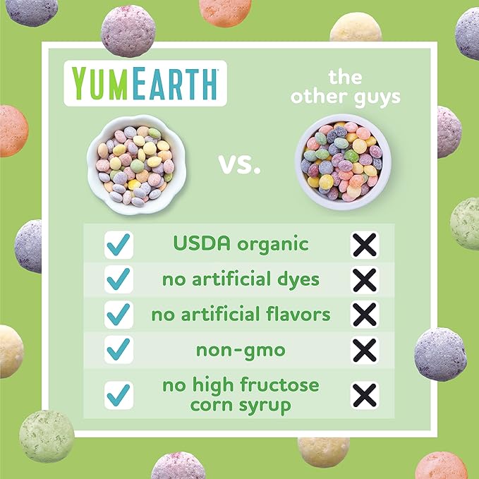 YumEarth Organic Sour Giggles Chewy Candy – Allergy Friendly, No Artificial Dyes, Non GMO, Gluten Free, Sour Fruit Flavored, Vegan Candy Snacks 0.5 ounce (Box of 15)