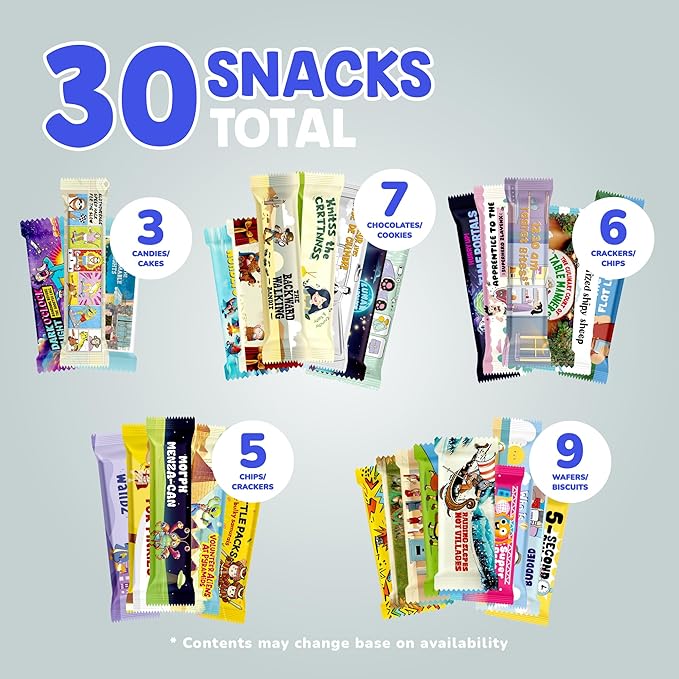 Maxi International Food Hamper | Premium Exotic Foreign Foods | Unique Hampers & Gourmet Gift for Men and Women | American Alike Retro Turkish Foods | 20 Full-Size + 1 Bonus Snacks