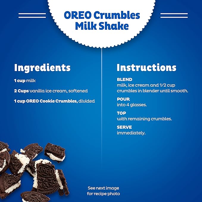 OREO Chocolate Sandwich Cookies Medium Cookie Pieces, 12 - 16 oz Bags