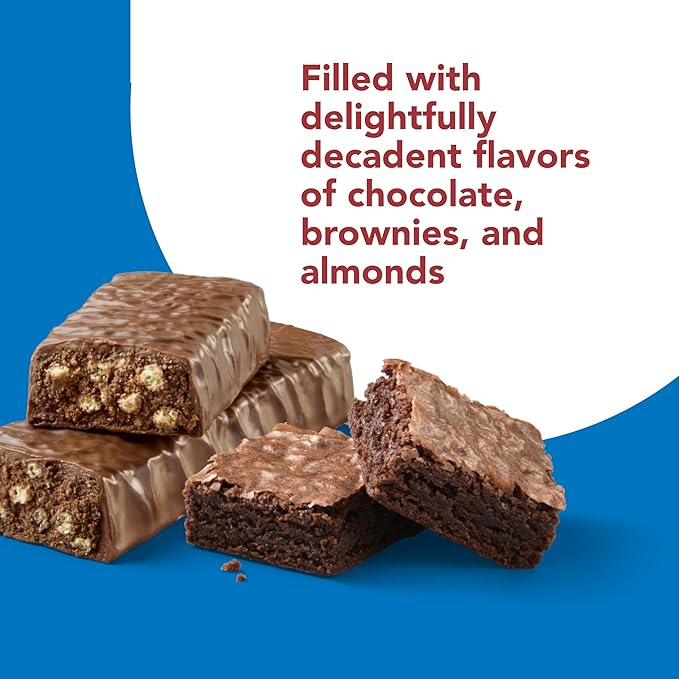 think! Protein Bars, High Protein Snacks, Gluten Free, Kosher Friendly, Brownie Crunch, Nutrition Bars, 2.1 Oz per Bar, 30 Count (Packaging May Vary)