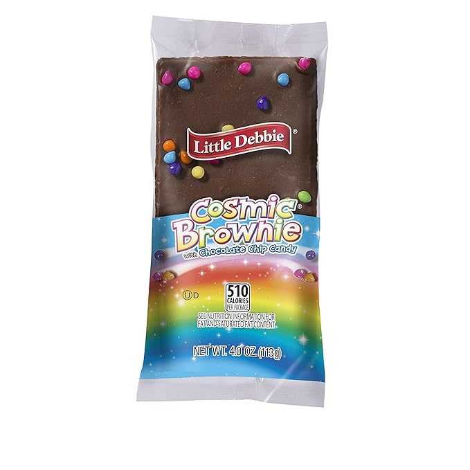 Little Debbie Extra-Large Sized Cosmic Brownies, 4 oz., 6 Count | 3 Pack (Total 18 Brownies)