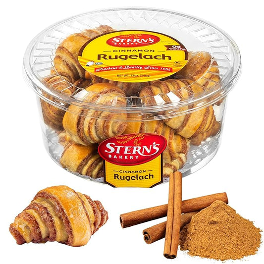 Cinnamon Rolls | Cinnamon Buns | Breakfast Pastry | Rugelach Pastries Cinnamon Croissants | No Coloring Added | Dairy & Nut Free | 13 oz Stern’s Bakery