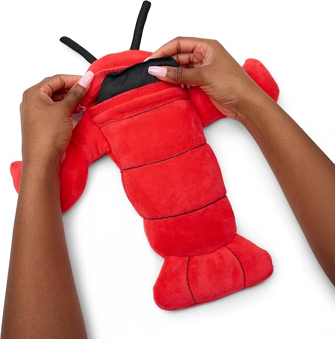 Menstruation Crustacean Lobster by Relatable – Romantic Valentine Gift for Her, Microwavable Heating Pad Plush for Period Cramps, Lavender Scented Self Care Comfort for All Ages