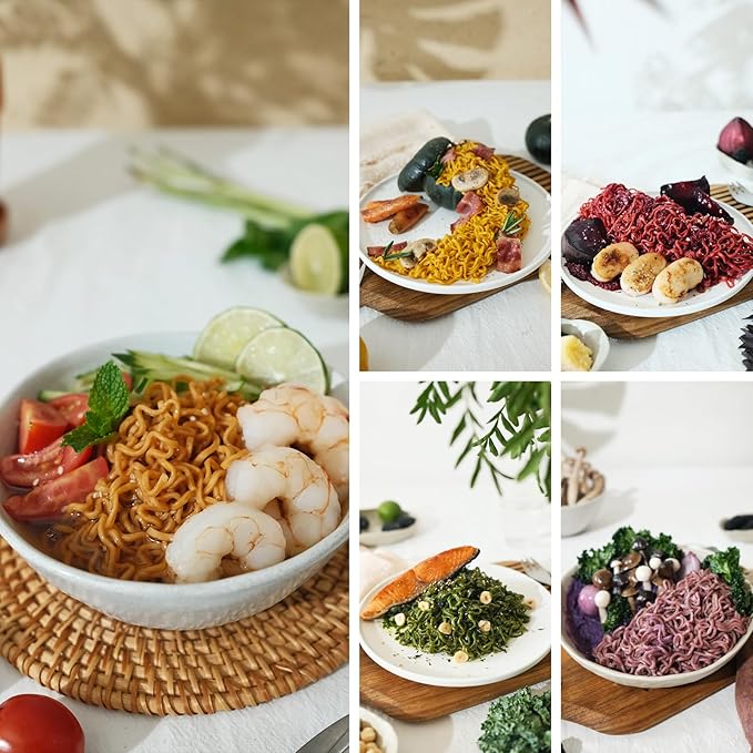 SUNGIVEN Organic Ramen Noodles Mixed Vegetable Healthy Low Sodium Ready in 3 Minutes Non-Fried Instant No Additives or Preservatives 2.47 OZ (Pack of 10)