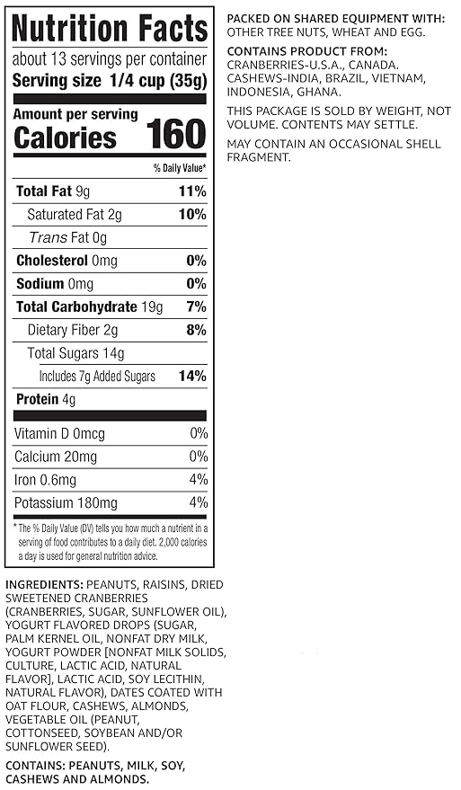 Happy Belly Yogurt Trail Mix | 1 Pound | Pack of 2 | Amazon Brand