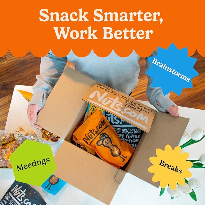 Nuts.com Office Bulk Nut-Free Box - 70 Count Assorted Variety Pack with Pretzels, Cheddar Whales, and Dried Fruit - Healthy Snack Mix for Winter, Valentine's Day and Care Package Gifts