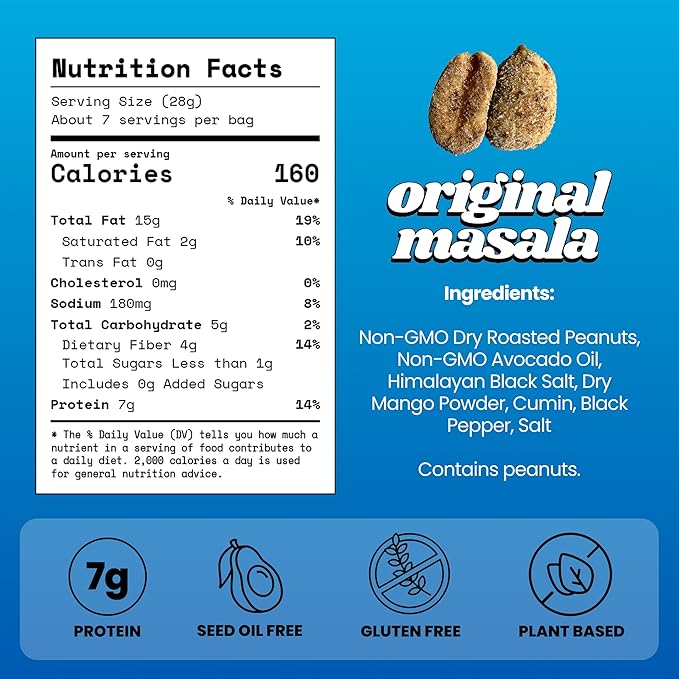 Confusion Snacks Original Salted Peanuts – Salty Flavored Snacks, Seed Oil Free, High Protein Snack, Vegan, Gluten-Free, Keto Guilt-Free Salty Snacking, 3-Pack