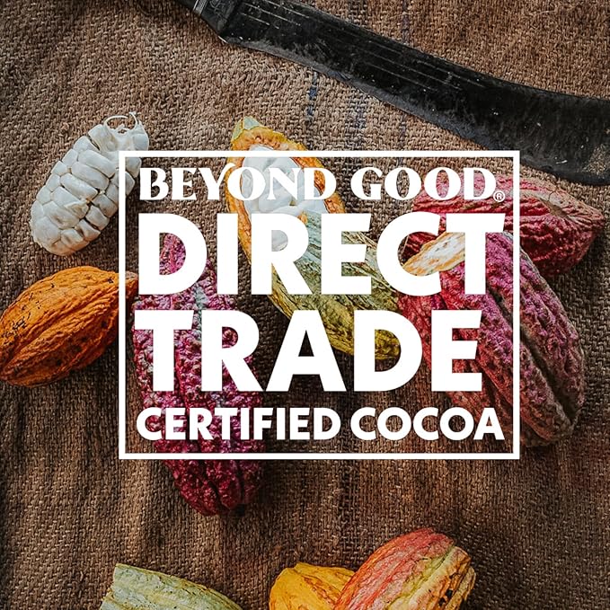 Beyond Good 85% Cocoa Dark Chocolate Bars with Sea Salt | 12 Pack - Chocolate Bars | Organic, Direct Trade, Vegan, Kosher, Non-GMO | Single Origin Uganda Chocolate